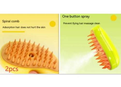 3-in-1 Steam Pet Grooming Brush